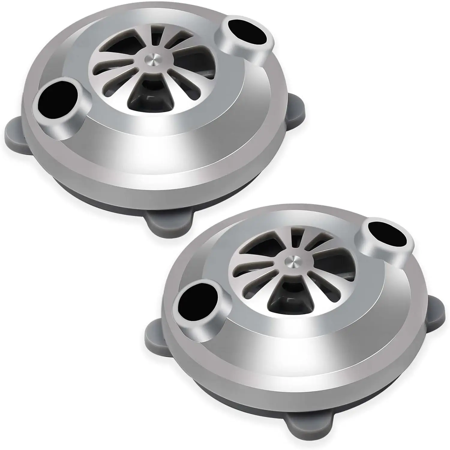 

2 PCS BF-004 Pipeless Magnetic Jet Head for LUR ACO Jet Motor Pedicure Chair Bathtub Tubs Spa Chairs Accessories Silver