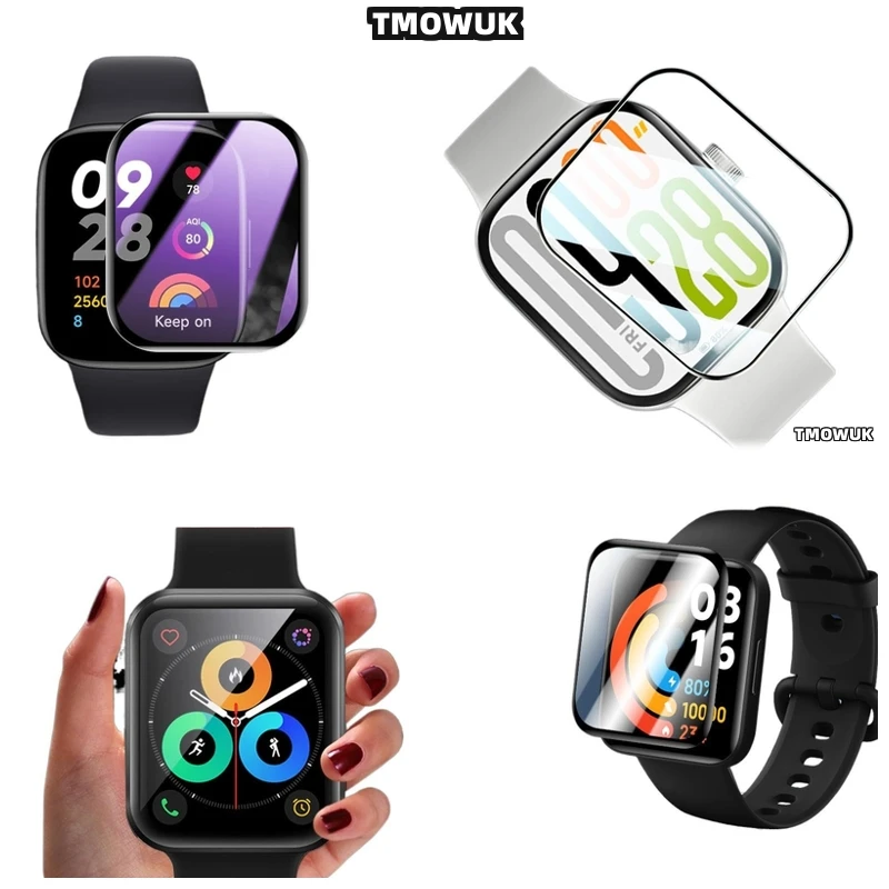 

For Xiaomi Redmi Watch 2 3 4 5 Lite Active, Bright Display PMMA, Anti-Scratch Layer
