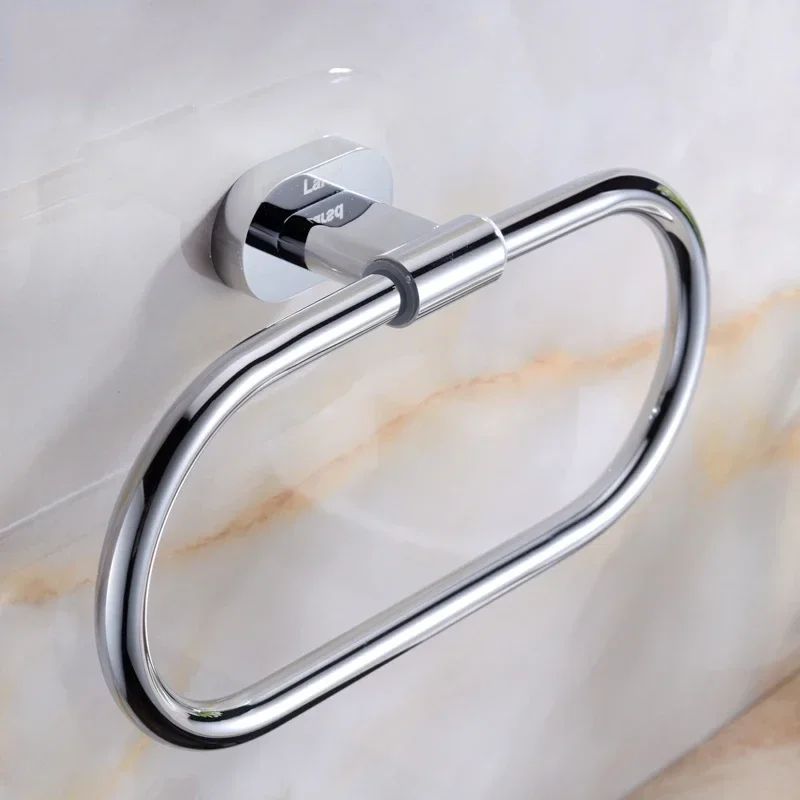 Bathroom Accessory solid brass polished chrome Round bathroom shelf  holder rack suitable for Towel