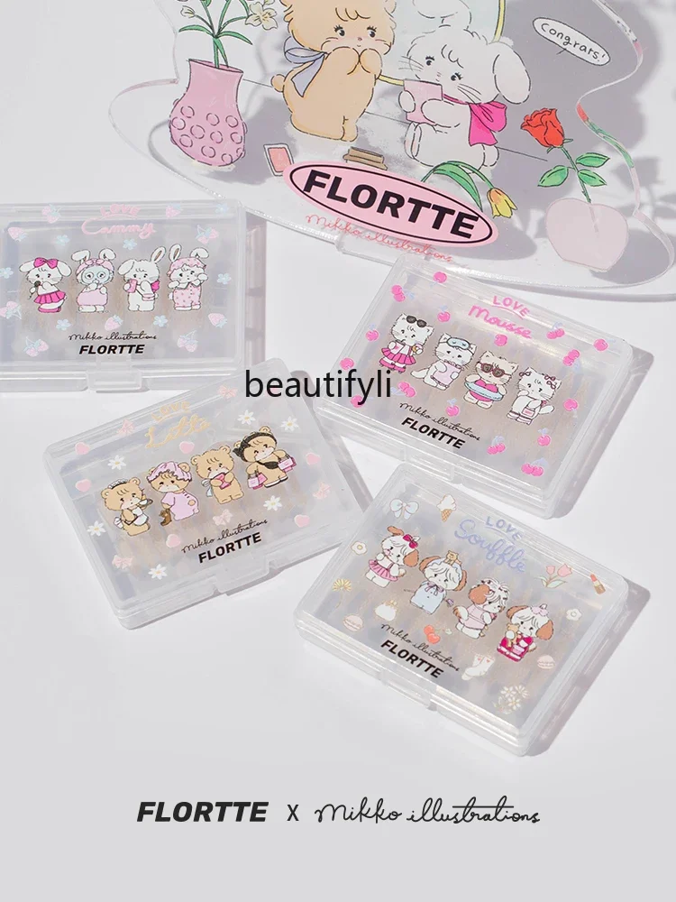 

Flortte Mesh Skin Color Double Eyelid Stickers Natural Seamless Invisible