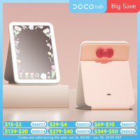 DOCO Makeup Mirror Foldable Portable LED Vanity Mirror with Touch Screen Dimming Ins Beauty blogger travel Gift