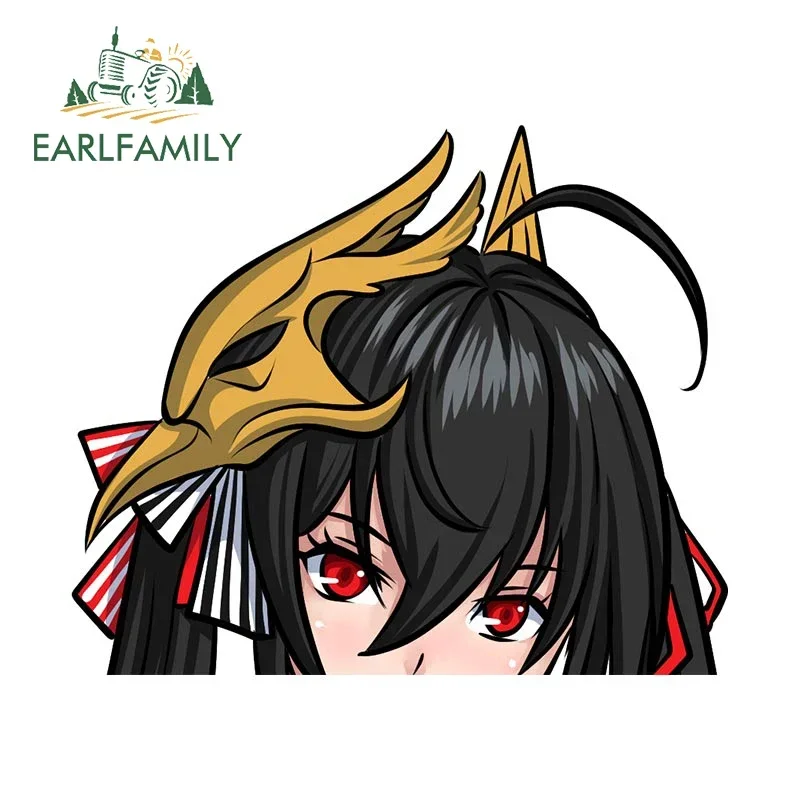 

EARLFAMILY 13cm x 10.8cm for Amusing Anime Peeker Car Sticker Air Conditioner Vinyl Decal Car Accessories Creative Bumper Decor