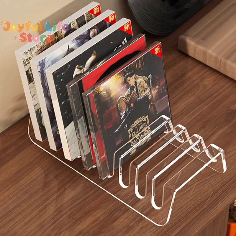 Hot CD Rack, Album Display Rack, Transparent Storage Rack For Records, And Tapes, Multifunctional Counter Display Rack