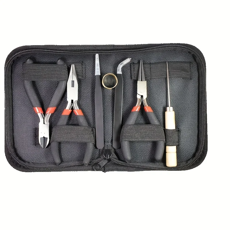 7pcs Are Suitable for Jewelry Making and Repair Pliers Tool Kit for Easy Storage and Household Essentials.