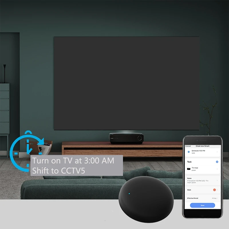 Tuya Smart Wifi IR Remote Smart Home لمكيف الهواء TV DVD AUD AC التحكم العالمي بالأشعة تحت الحمراء لـ Alexa، Google Home