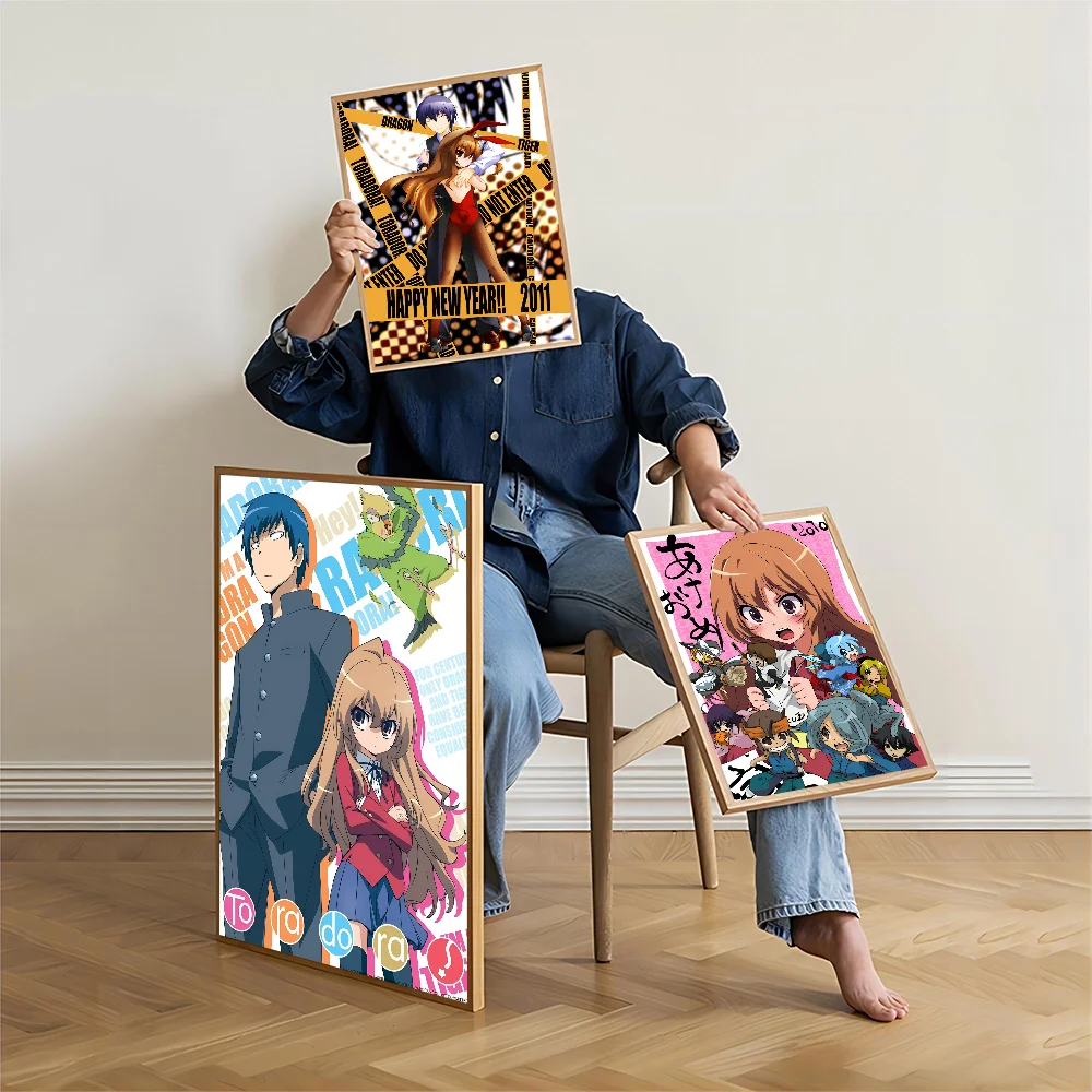 Toradora! Aisaka Taiga Anime DIY Sticky Poster Vintage Room Bar Cafe Decor Home Decor