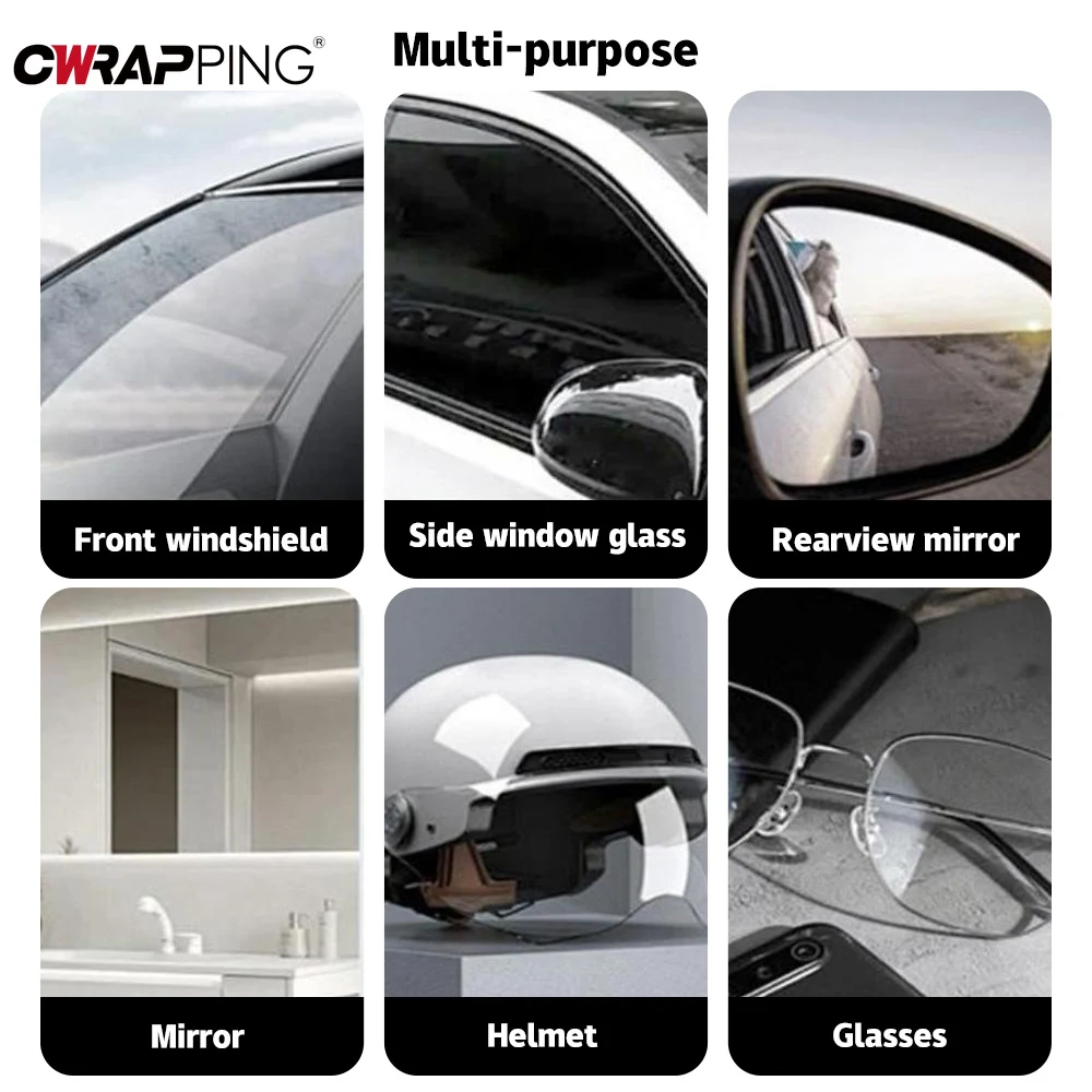 Motorcycle Helmet Lens Oil Film Remover Repair Brush Auto Windshield Cleaner Membrane Mirror Anti Fog Glass for Car Accessories view 5
