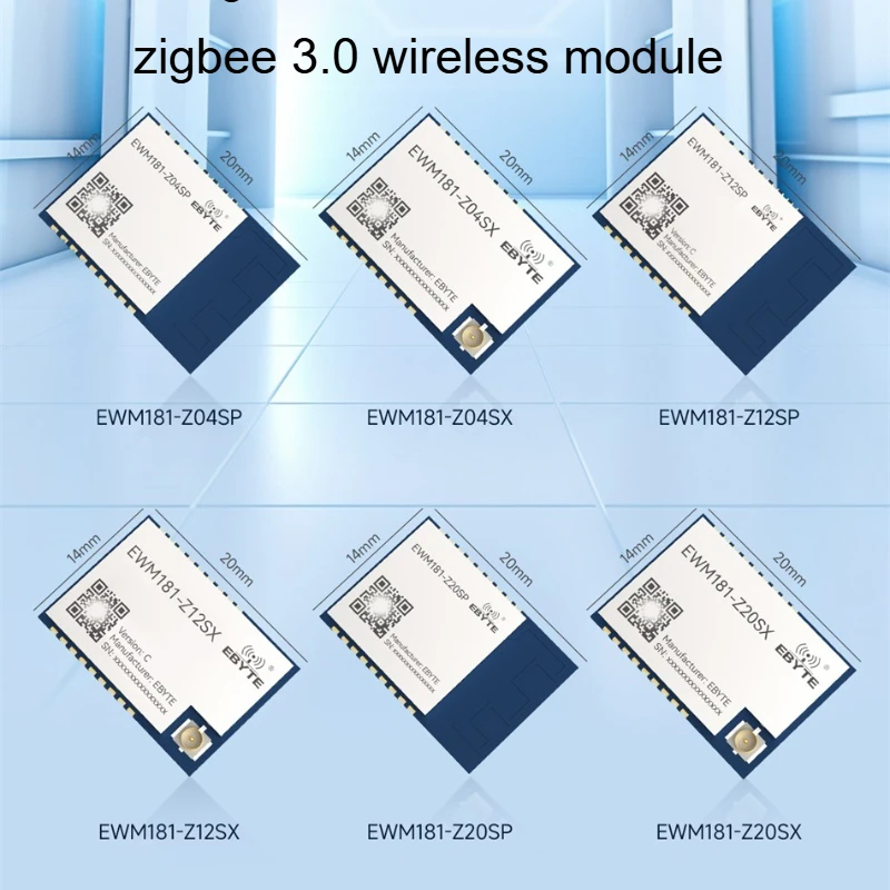 Zigbee 3.0 To Serial Wireless Module CDSENET EWM181 Series 4-20dbm Ad Hoc Network Support for Coordinators Routers Terminals