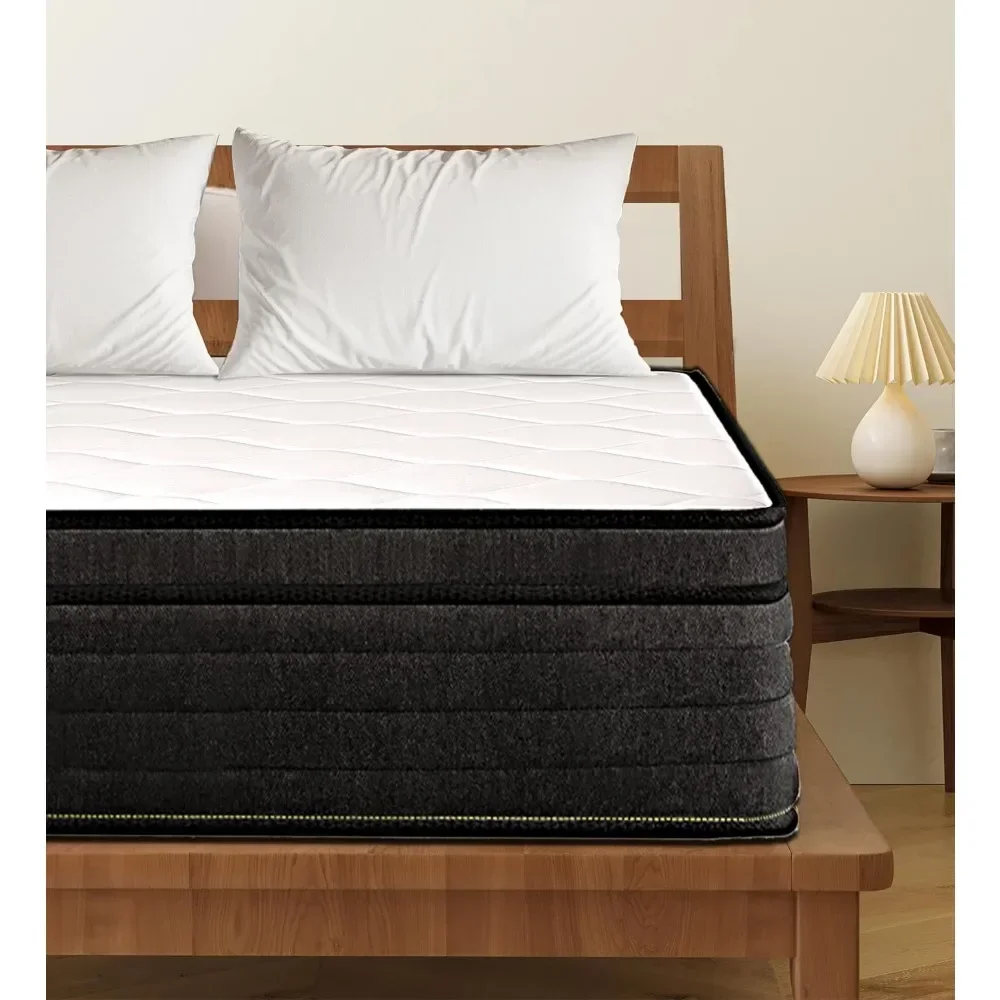 King Size Mattress,12 Inch Hybrid Mattress in a Box with Gel Memory Foam,Individually Wrapped Pocket Coils Innerspring