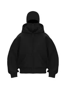 2025 Autumn Winter Men s Zipper Double Hoodie Casual Sports Shirt with Hooded Mask Design Sports Jacket Top Outdoor Activities