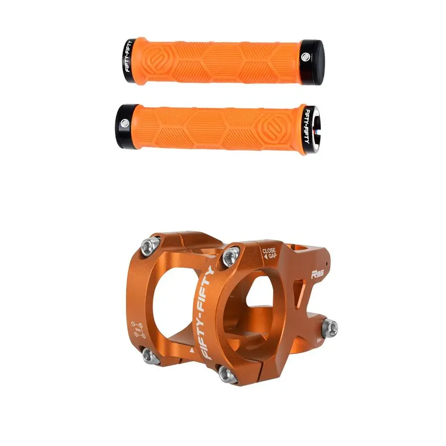 

Double LockOn Mountain Bike Grips, Bicycle Handlebar Locking Grips,Mountain Bike Stem for 35mm Handlebar Clamp 11 8 Steer Tube