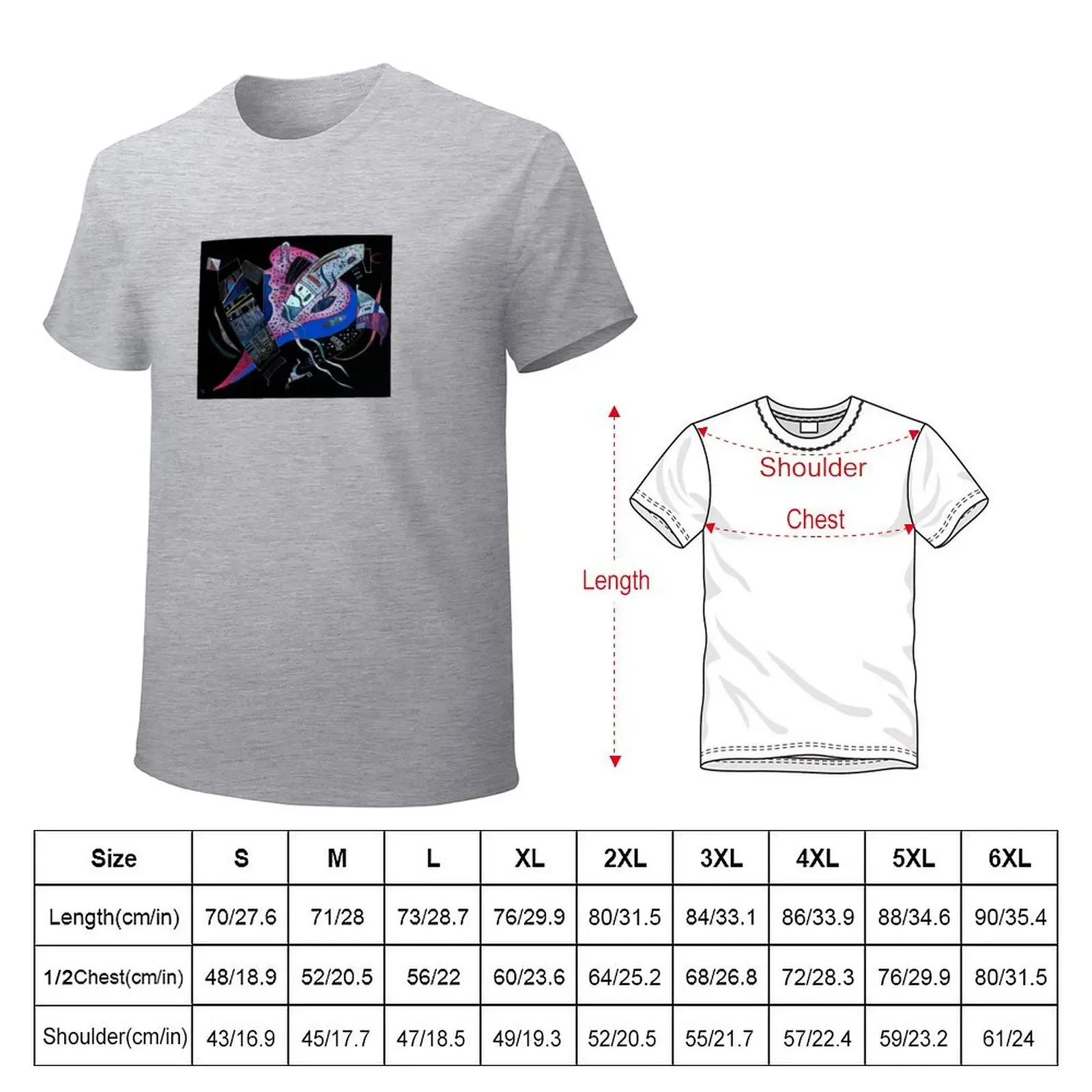 Kandinsky Expressionism Wassily Kandinsky Exhibition Art T-shirt oversized tees mens t shirts casual stylish