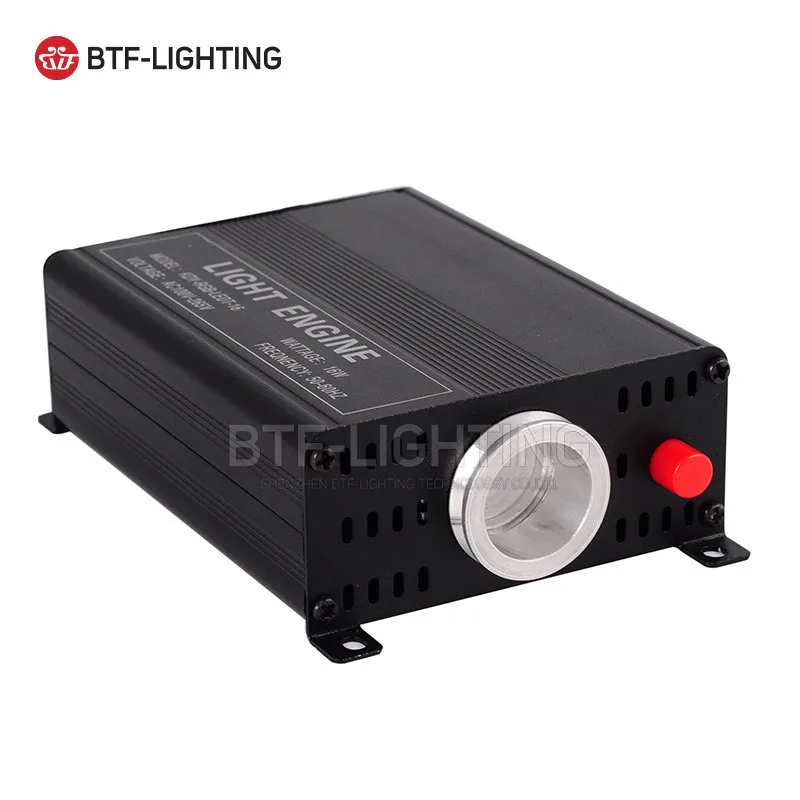BTF LIGHTING AC85V-265V Input 24keys RF Remote 0.75mm 1.0mm 1.5mm 2.0mm16w Rgbw LED Fiber Optic Light