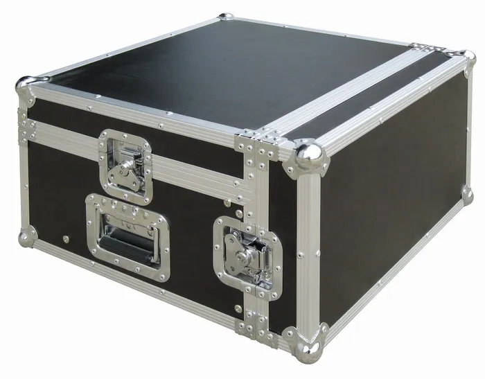 6u 8u amp flight case portable mounted rack case