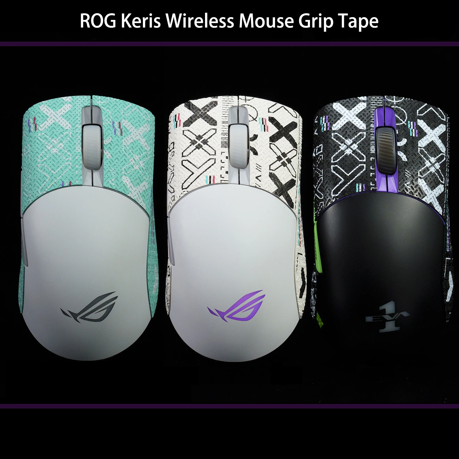 BTL Mouse Grip Tape Skate Handmade Sticker Non Slip Lizard Skin Suck Sweat for ROG Keris Wireless 36K Printstream Only Grips