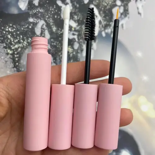 Imagen 2 del producto 5/10/20/30/100 Uds. Tubos de rímel vacíos de 10ml contenedor de delineador de labios, botella de embalaje cosmético blanco brillante completo al por mayor.