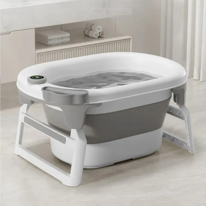 Large Bath Basin Easy Install for Infant Washing Non Slip Safe Tub Foldable Baby Bathtub Portable Kids Bath Pool Inflatable