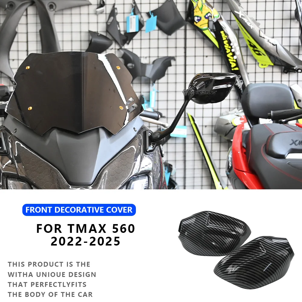MTKRACING For YAMAHA TMAX 560 2022-2025 Motorcycle Rear View Mirror Decorative Protect Cover Accessories