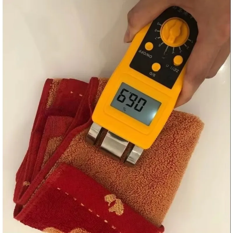 Limited Offer NEW Textile Moisture Meter Leather Fabric Moisture Detection Yarn Moisture Regain Tester Dry Humidity Tester