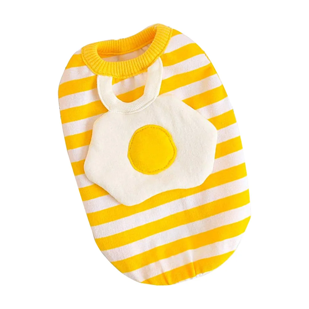 

Pet Vest Egg Pattern Cotton Dog Clothes Yellow Size for Outdoor Activities Pet Supplies Egg Pattern Vest