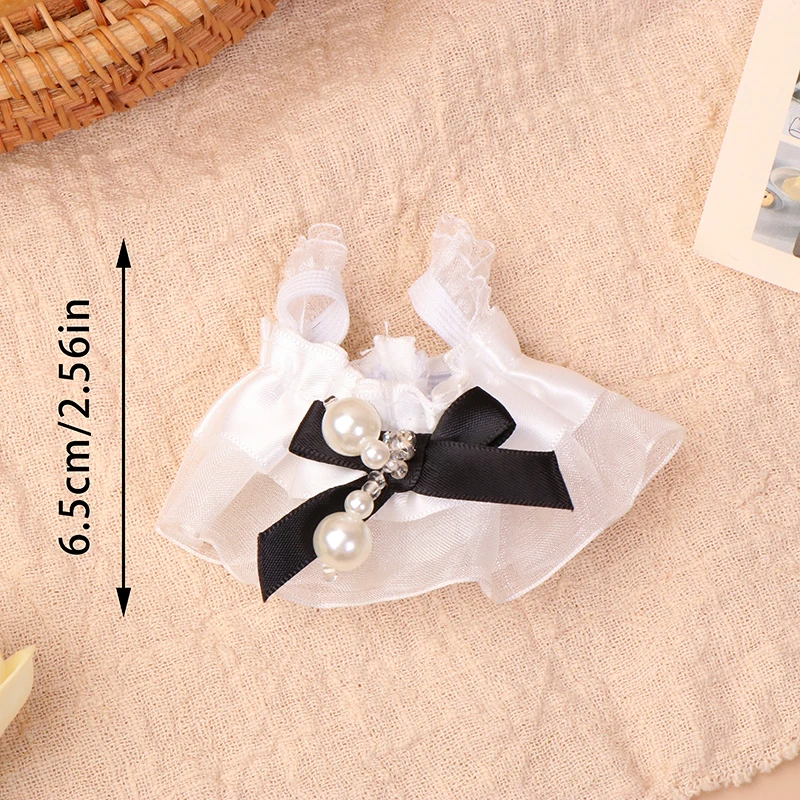 For 13cm Doll Clothes Doll Dress Pearl Bowknot Lace Dress-up Doll Accessories Doll Clothes Changing