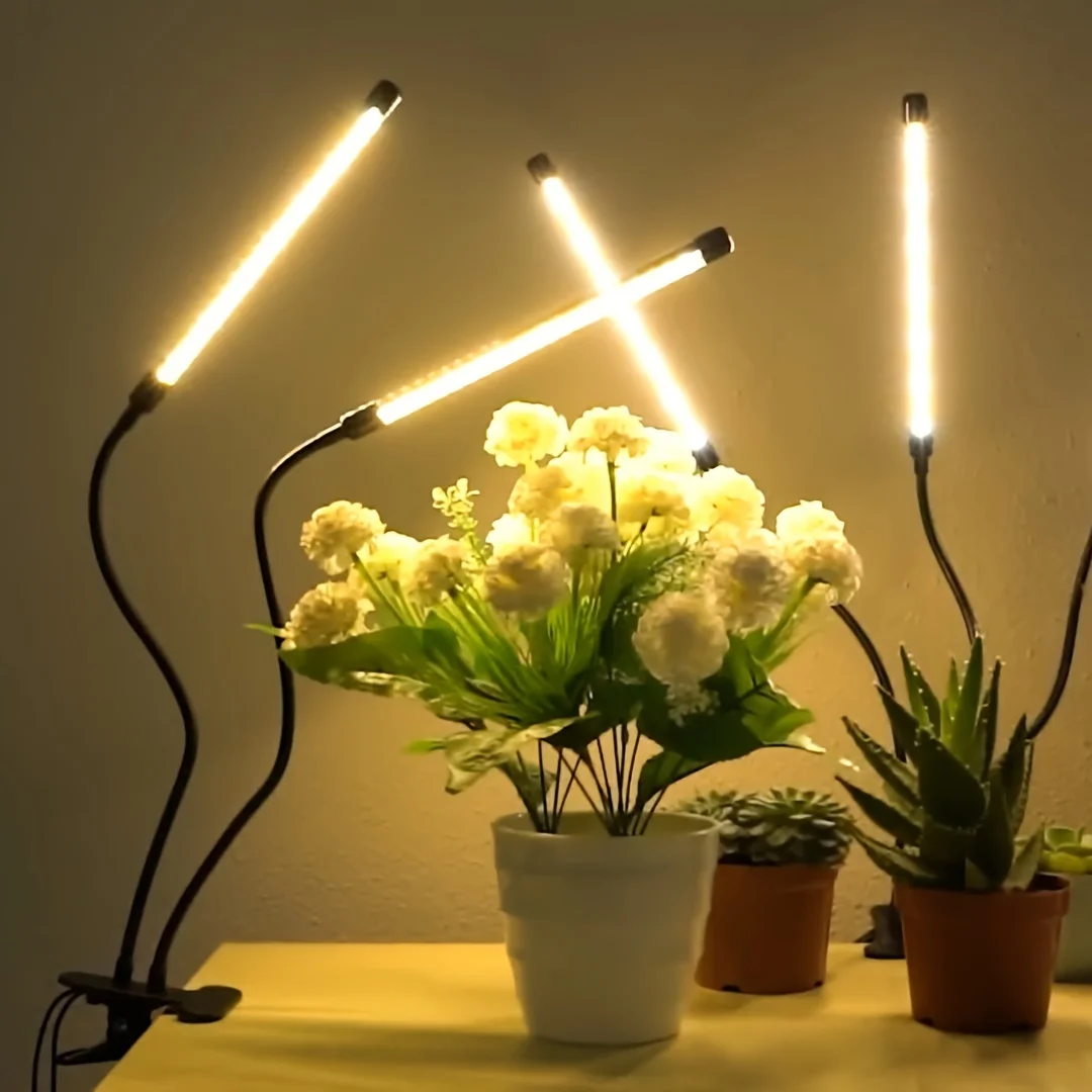 

Indoor Plant Grow Lamp,Clip On Plant Lamp Full Spectrum LED Plant Grow Light Phytolamp Home Flower Seedling Supplementary Light