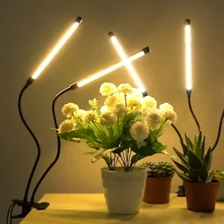 Indoor Plant Grow Lamp,Clip On Plant Lamp Full Spectrum LED Plant Grow Light Phytolamp Home Flower Seedling Supplementary Light