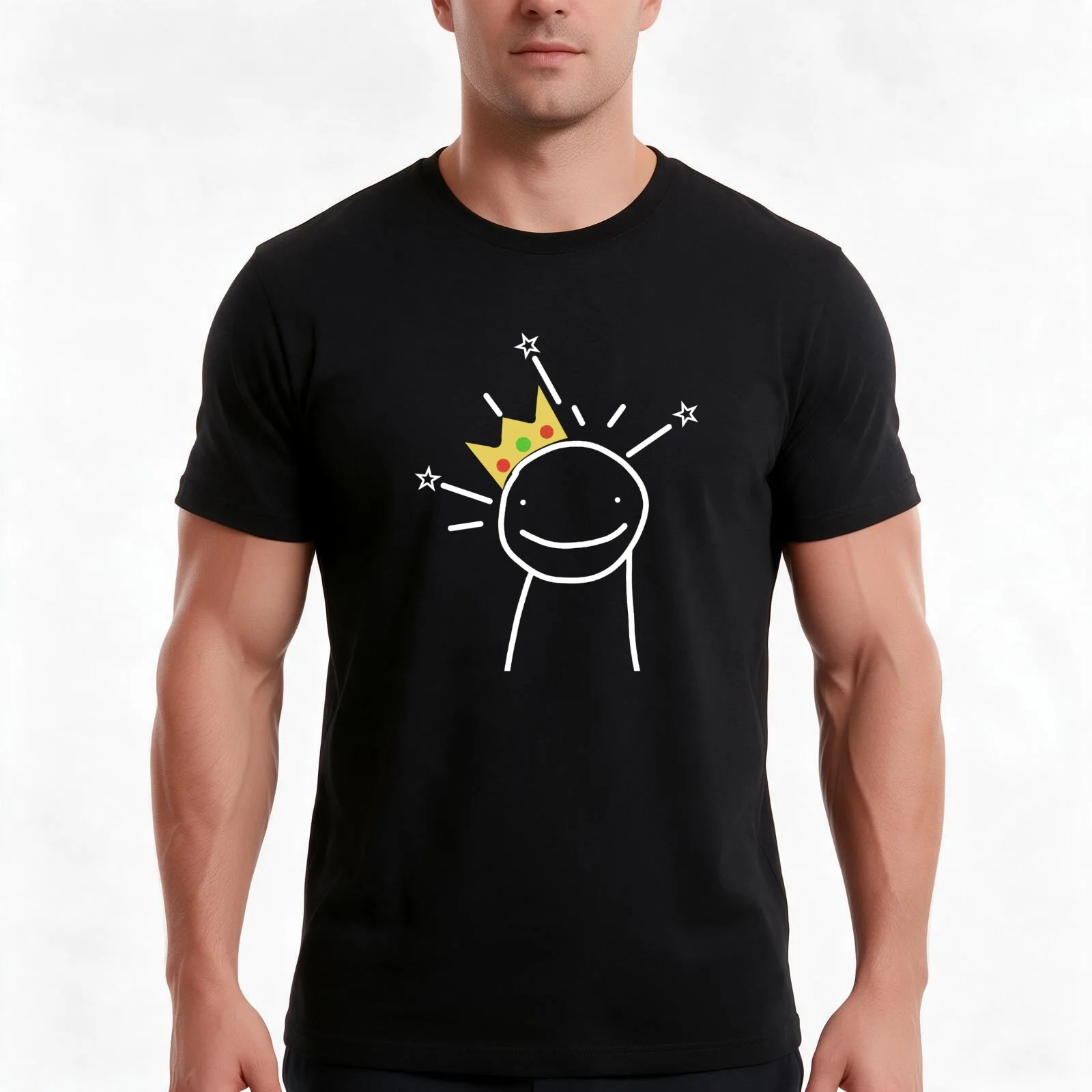 George not found T-Shirt, Summer Casual Cotton Tee, Oversized Streetwear Tops, Vintage Graphic Print, Loose Fit Short Sleeve