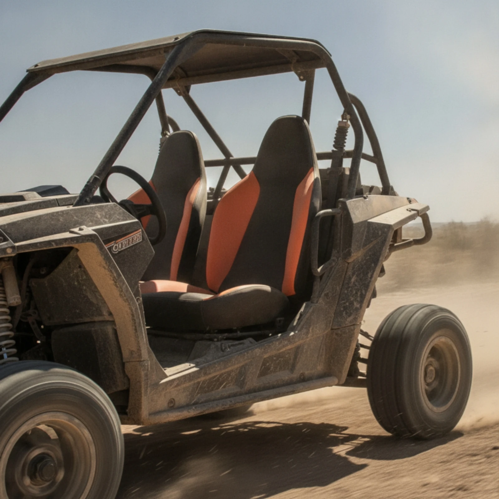 Go-Kart Seat with Backrest Comfortable Padded Kart Seat Supportive Easy-Installation for off-Road Buggies