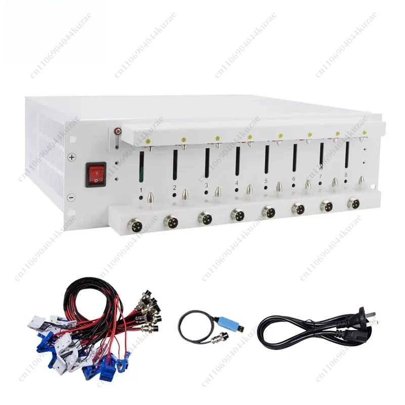EBC-X 8-Channel Battery Capacity Grading Cabinet, 10A Cycle Tester for Ternary Lithium Iron Phosphate 18650 Battery Capacity