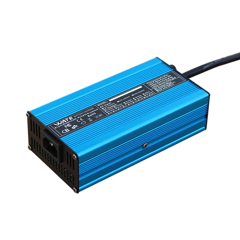 شاحن 14.6 فولت 25 أمبير مع غلاف ألومنيوم ذكي مناسب لشحن بطارية LiFePO4 4S 12.8 فولت 12 فولت