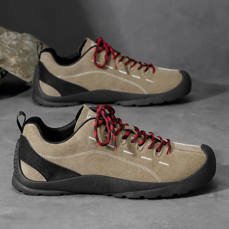 Men's Barefoot Wide Toe Shoes Men Artificial Leather Minimalist Sneakers Zero Drop Outdoor Lace-Up Slip on Walking Shoes