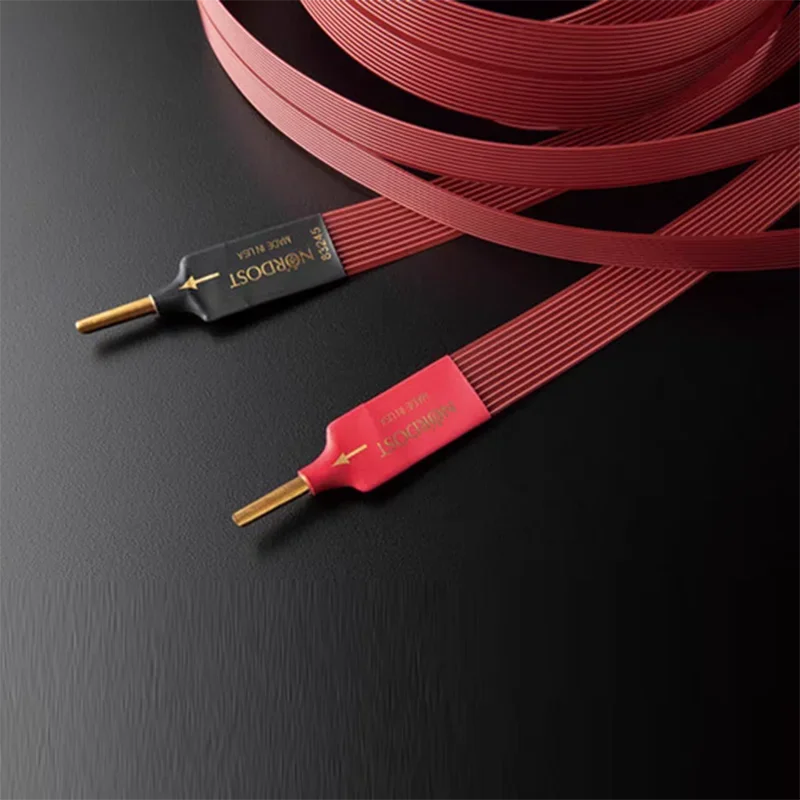 High Quality Red Dawn Speaker Cable Flatline Loudspeaker Cable Silver-plated 99.9999% OFC Audiophile Hifi Audio Cable Amplifier
