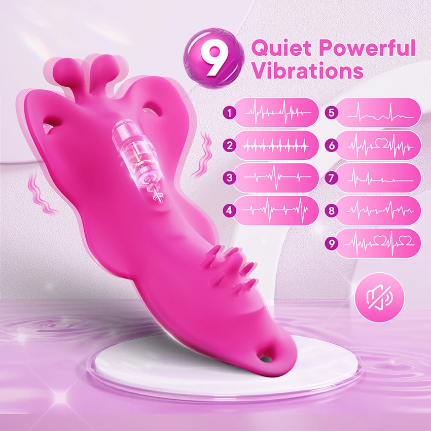 팬티 진동기 APP 제어 Clitoral Stimulator 미니 웨어러블 나비 진동기 섹스 토이 Masturbator Clitoris Massager for Women