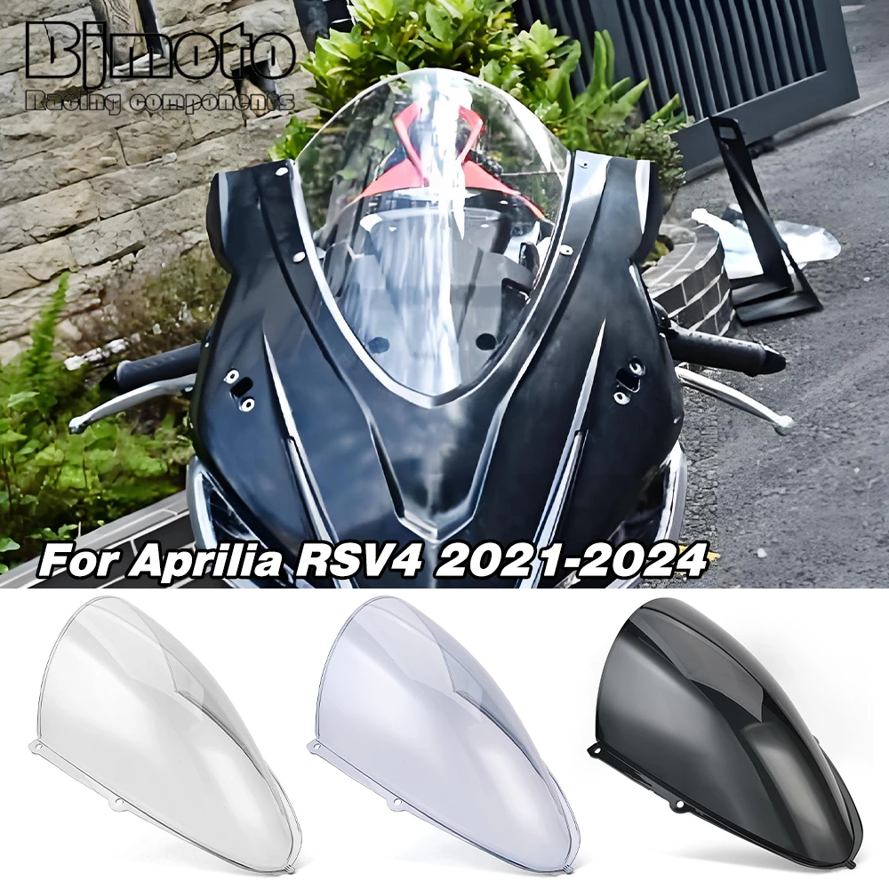 

RSV4 Windscreen Windshield Motorcycle Wind Deflector For Aprilia RS V4 2021 2022 2023 2024