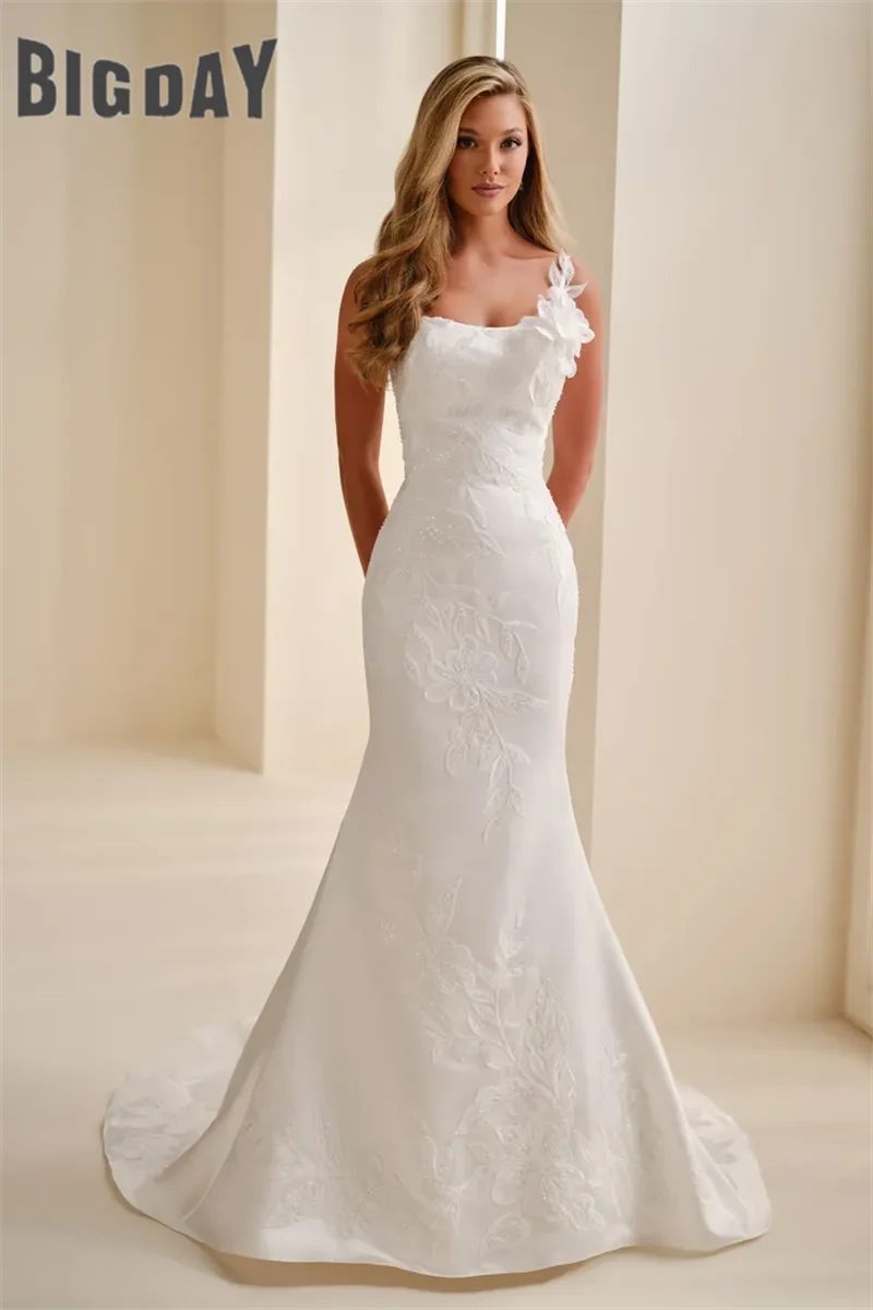 

Свадебное платье с V-образным вырезом на заказ, без спинки, в пол, модное, роскошное, с вышивкой, свадебное платье De Noiva на заказ