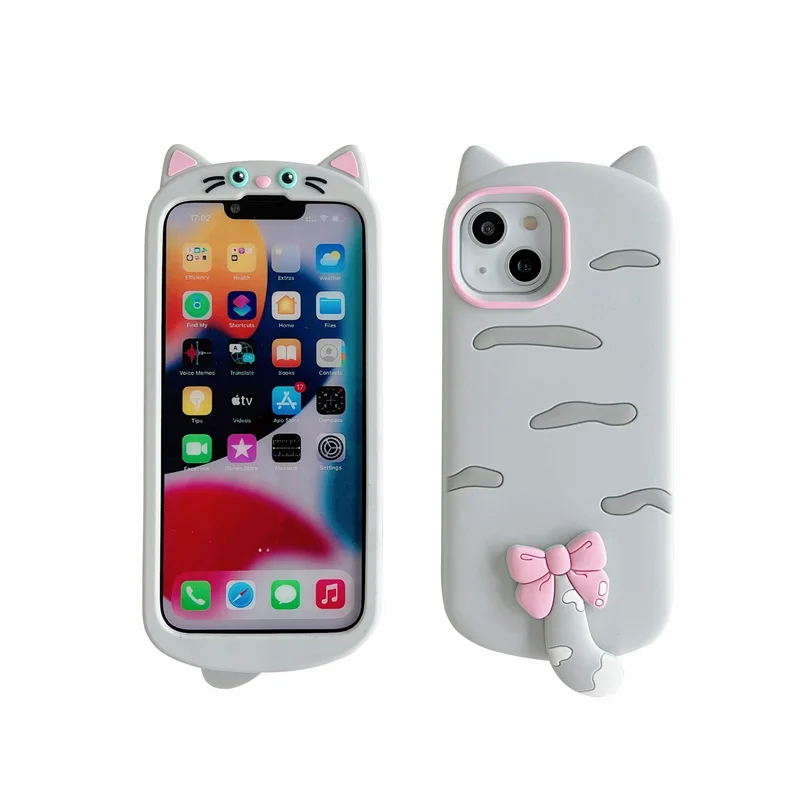 

for Samsung Galaxy S25 S24 S23 Ultra A56 A36 A16 A17 3D cute animal cartoon soft silicone phone case protective cover shockproof