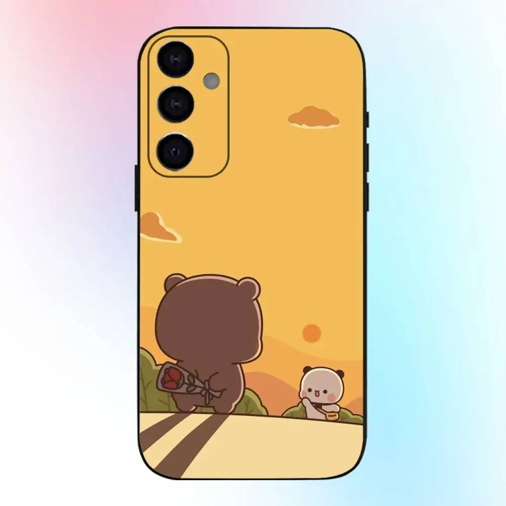 حافظة هاتف لطيفة B-BuBu D-DuDu لهاتف سامسونج جالاكسي A73، A72، A71، A70، A53، A52، A51، غطاء أسود ناعم آخر #5