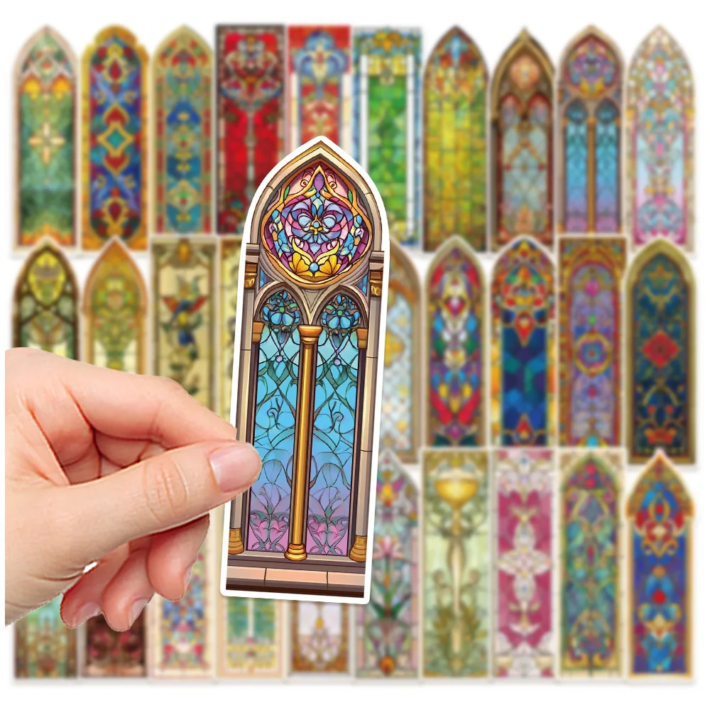 30pcs Baroque Church Architecture Style Bookmarks Decoration Cards Reading Annotations DIY Student Classroom Stationery Gifts