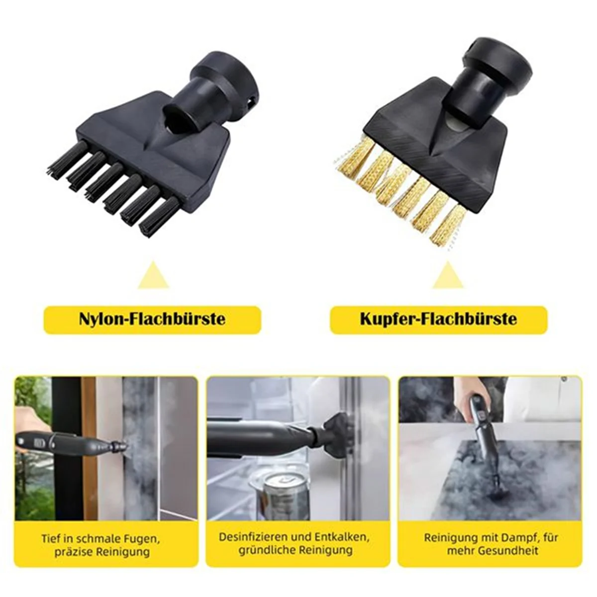 10PCS for Steam Cleaners SC1, SC2, SC3, SC4, SC5 Spare Parts - Includes Nozzles Brushes and Cloths