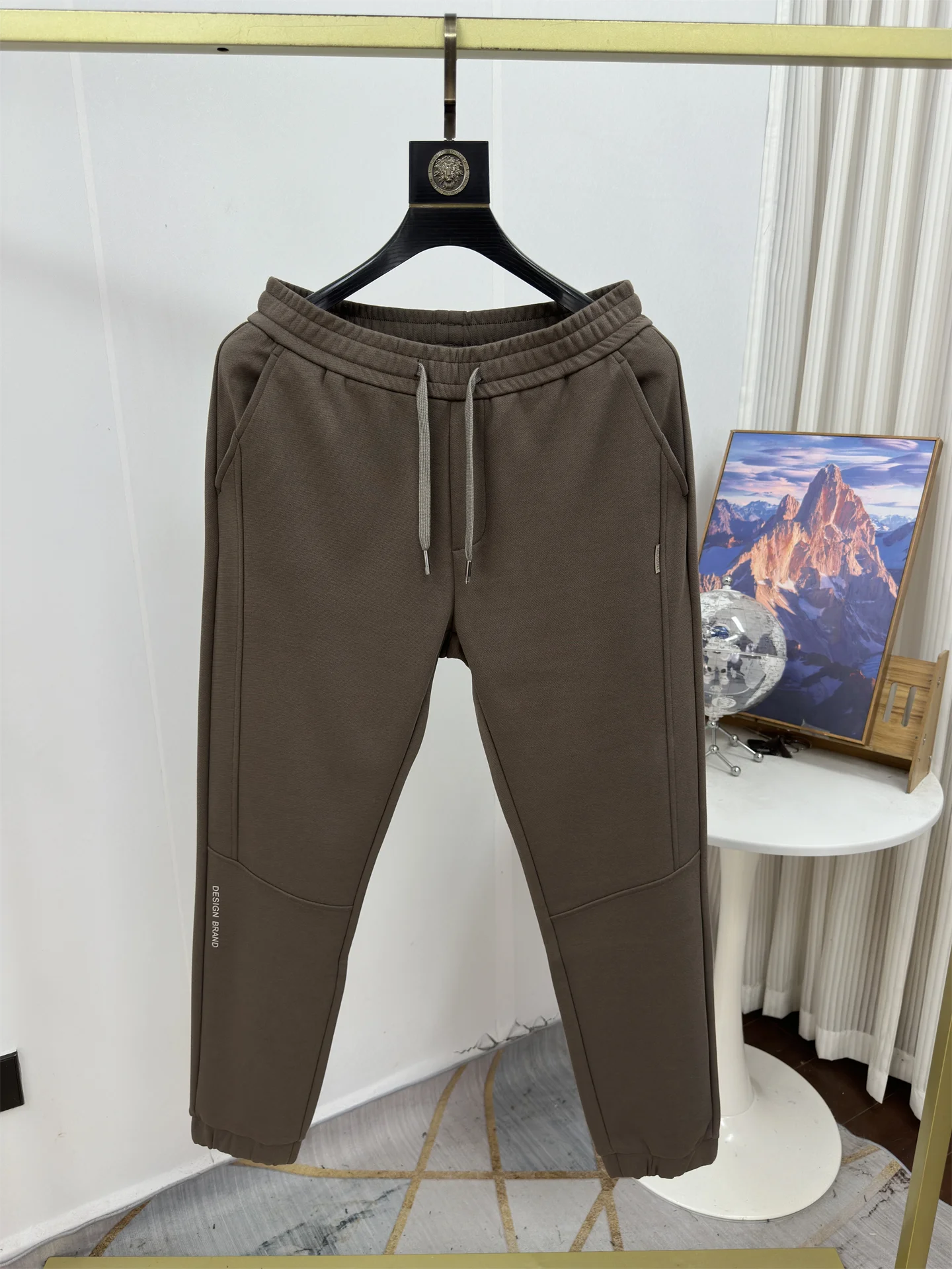 

Удобные мужские повседневные брюки прямого кроя, весенние брюки-карго с завязками, приятные для кожи, простые в сочетании, подходят для всех сезонов