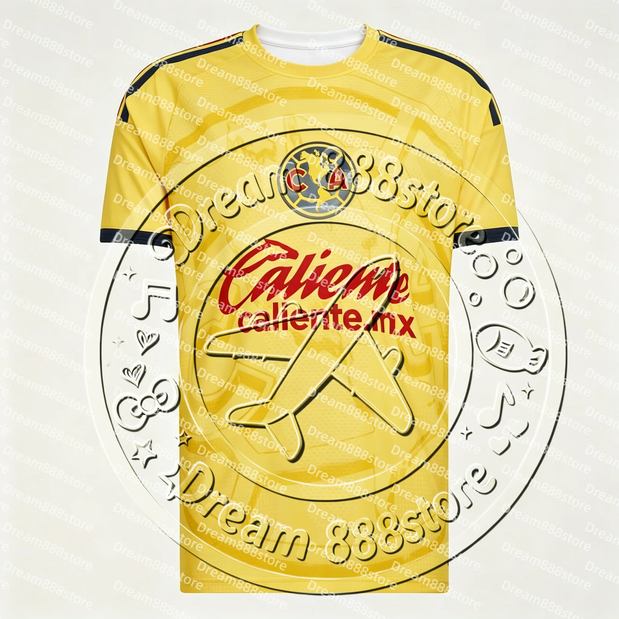 2026-27 Club America Home Soccer Jersey Men Short Sleeve Vintage Football Shirt Breathable Sports Training Daily Wear Tops