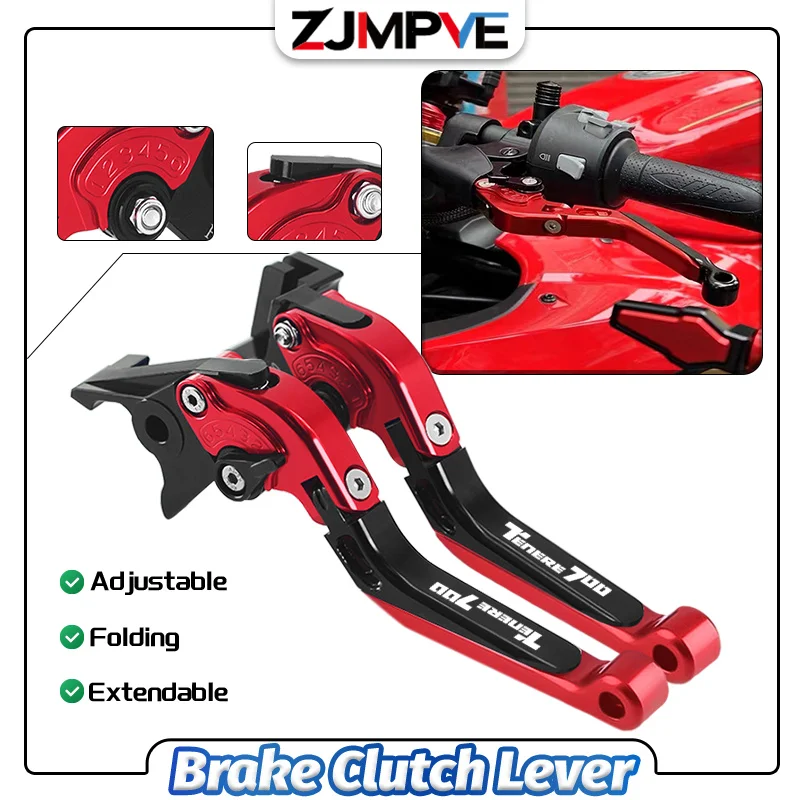 

For TENERE 700 Tenere700 tenere700 2019-2024 Motorcycle Adjustable Handlebar Lever Folding Extendable Brake Clutch Handle levers