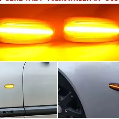 2Pcs/lot Dynamic Side Marker Turn Signal Indicator Light Sequential Blinker For Dodge Sprinter 2003-2006 Volkswagen Lt 1996-2005