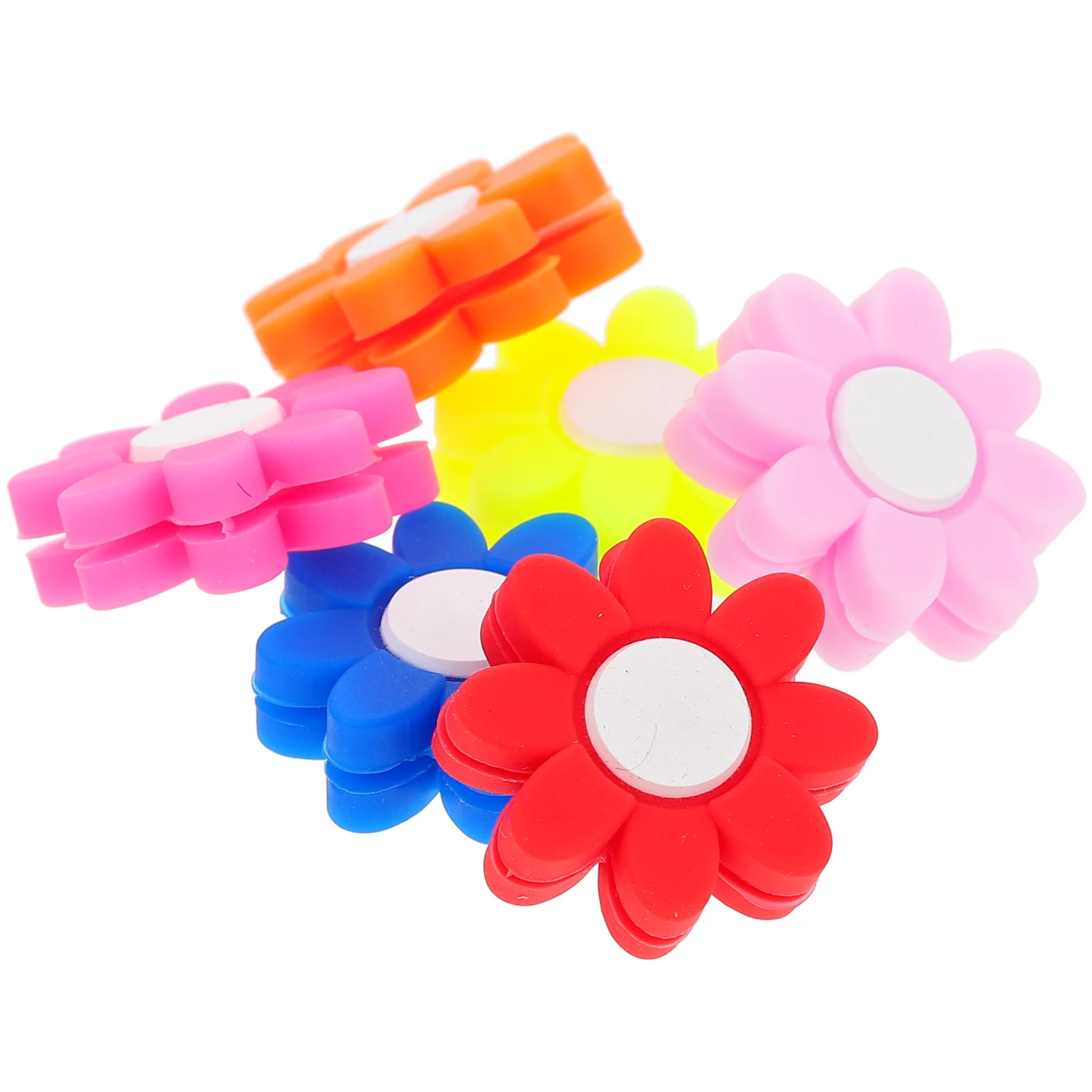 

6Pcs Silicone Tennis Dampener Flower Design Racket Shock Absorbing Tool Improved Play Comfort Portable Training Accessory Gear