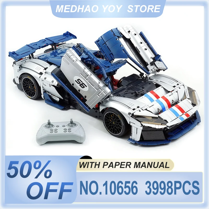 

Striking GULY 10656 MOC Technical Remote Control Vehicle F80 Building Blocks Assembly Bricks Model Kids DIY Toys Christmas Gifts