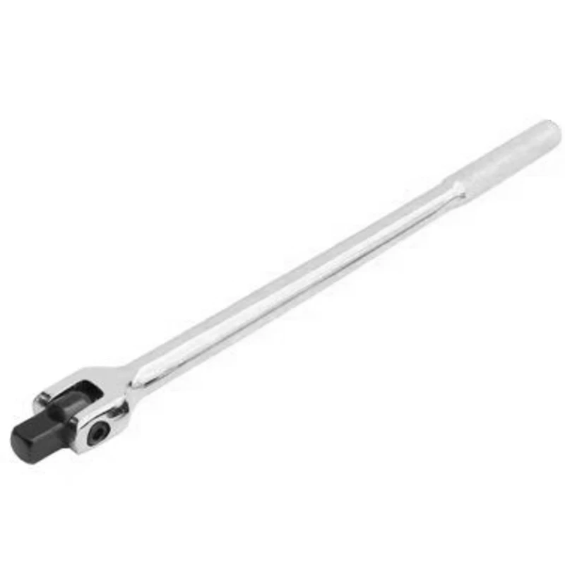 

AA46 Drive Breaker Bar Wrench Socket 15 Inch Extension Bar 180 Degree Flexible Head And Engraved Non-Slip Handle Repair Tool