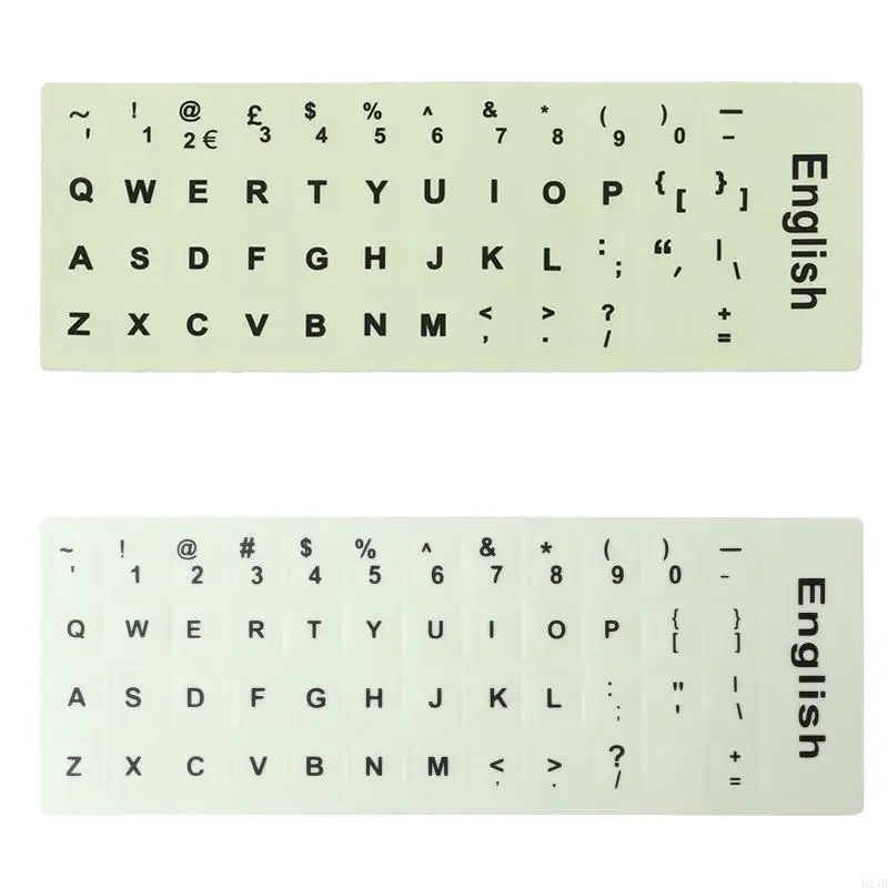 2025 New Italian Keyboard Sticker Fluorescent Waterproof Keypad Letters Luminous Film