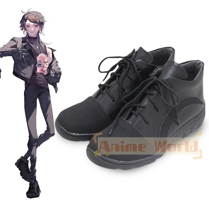 YouTuber virtuale Nijisanji Luxiem Shu Yamino Sakura Bloom Scarpe cosplay Stivali di carnevale di Halloween realizzati su misura