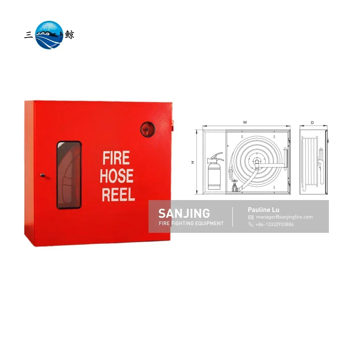 Gabinete de carrete de manguera contra incendios